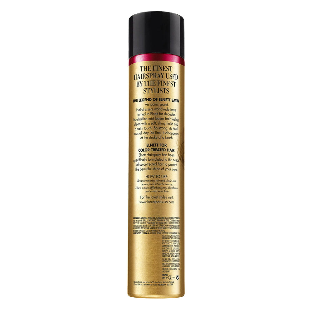 Loreal Elnett Satin Hairspray With Uv, Extra Strong, 11 Oz