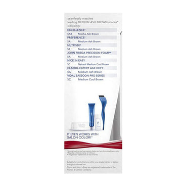 Clairol Nice N Easy Root Touch Up Permanent Hair Color, Medium Ash Brown 5A, Kit