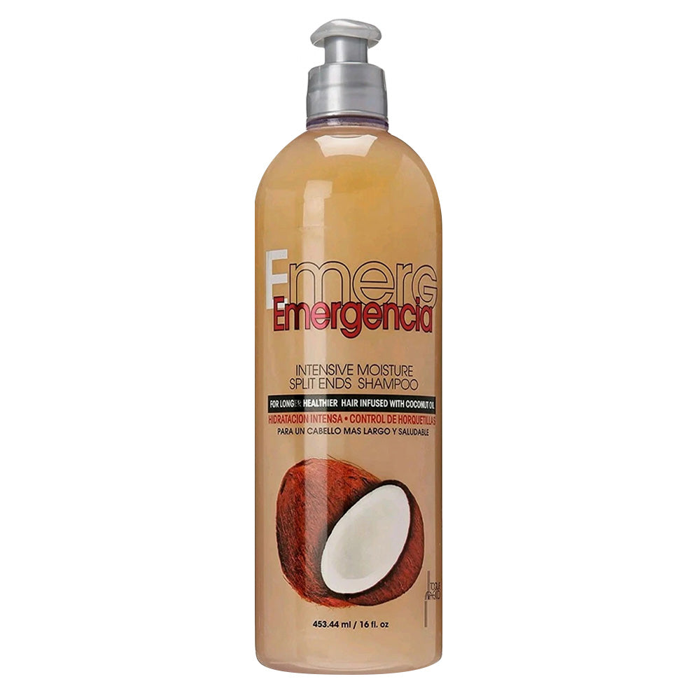 Emergencia Intensive Moisture Split Ends Hair Shampoo with Coconut Oil 16Oz (453.44ml)