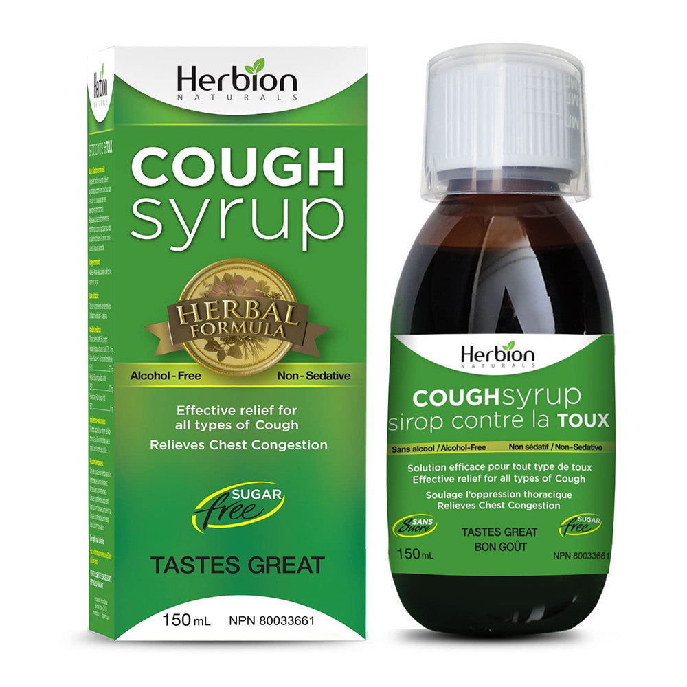 Herbion Naturals Cough Syrup Sugar Free, 5 Oz