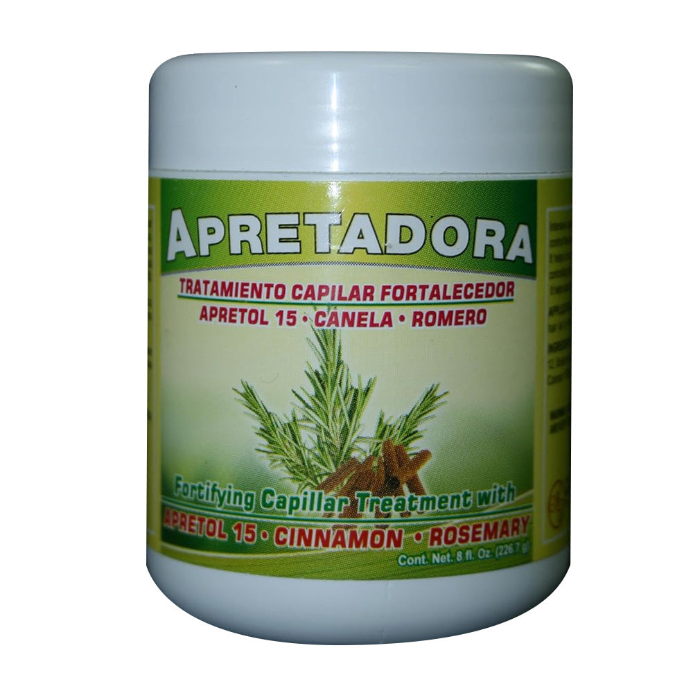 Apretadora Alopecil Fortifying Capillary Treatment with Cinnamon and Rosemary Hair and Scalp 8Oz (226.7g)