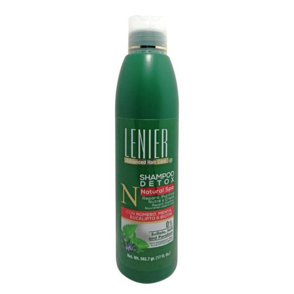 Lenier Detox Hair Shampoo Deep Cleanse Purify and Healthy Growth 17Oz (502.7g)