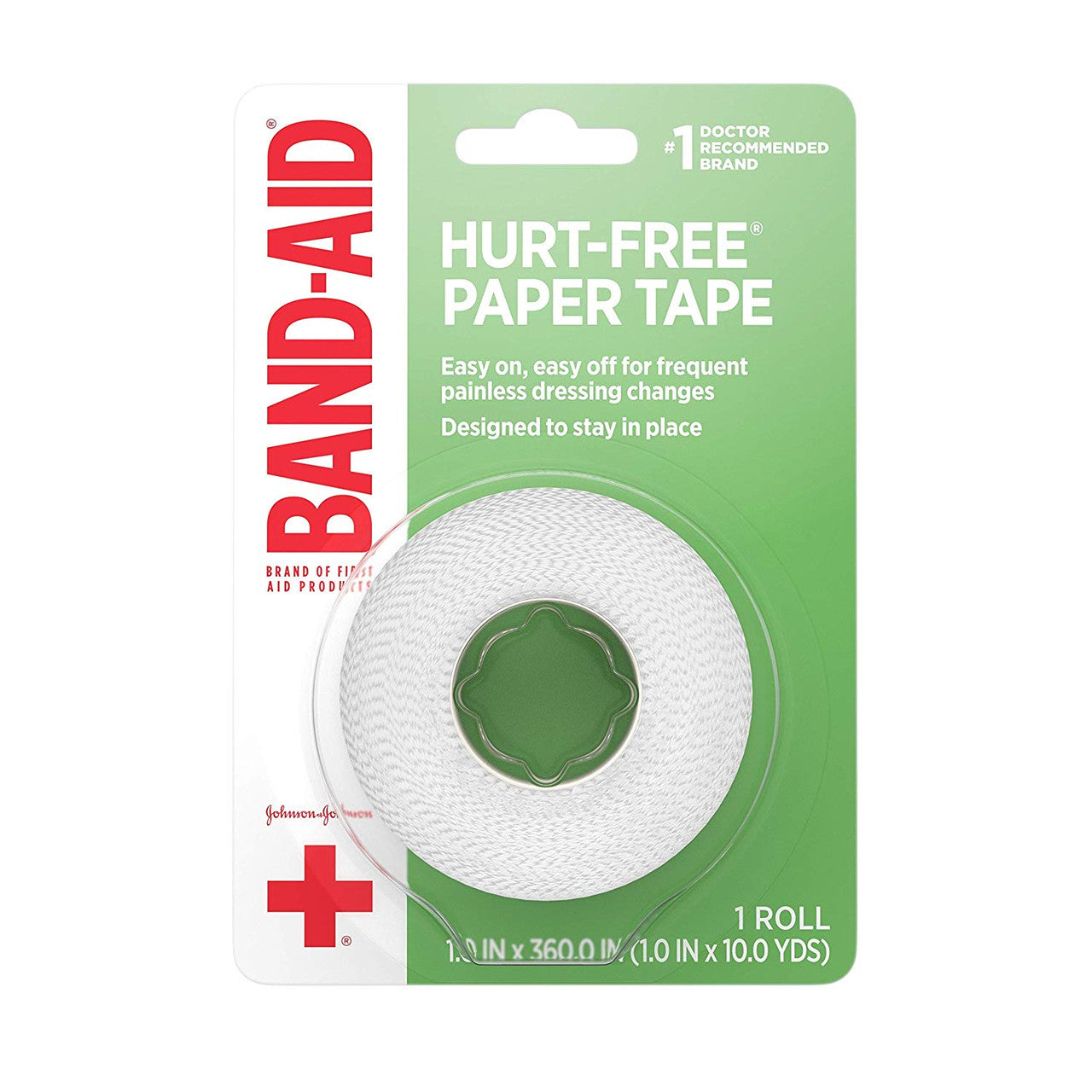 Johnson And Johnson Band Aid Paper Tape, Small 1 Inch X 10 Yards - 1 Ea