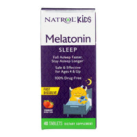 Natrol Kids Melatonin Sleep Fast Dissolve Tablets, Strawberry, 40 Ea