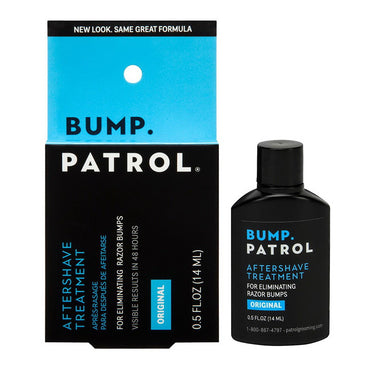 Bump Patrol Aftershave for Razor Bumps and Ingrown Hair, Original Formula, 0.5 Oz