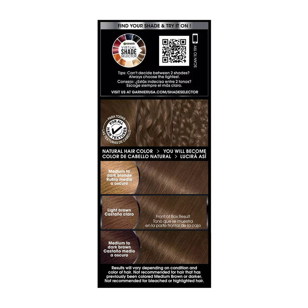 Garnier Olia Oil Powered Permanent Hair Color, 6.0 Light Brown, 1 Ea