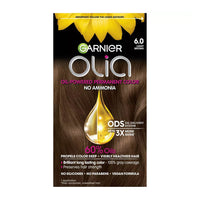 Garnier Olia Oil Powered Permanent Hair Color, 6.0 Light Brown, 1 Ea