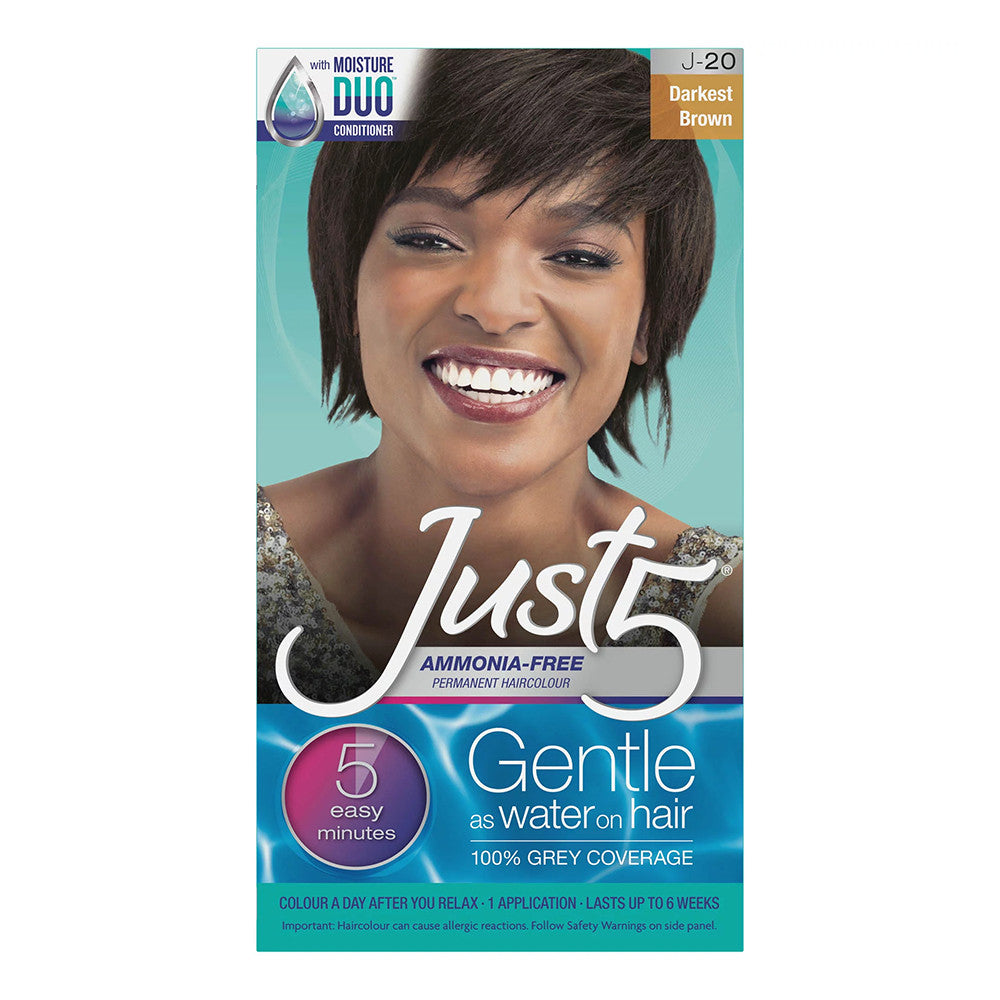 5 Minute Colorant By Just 5 Hair Color, Darkest Brown - 1 Ea