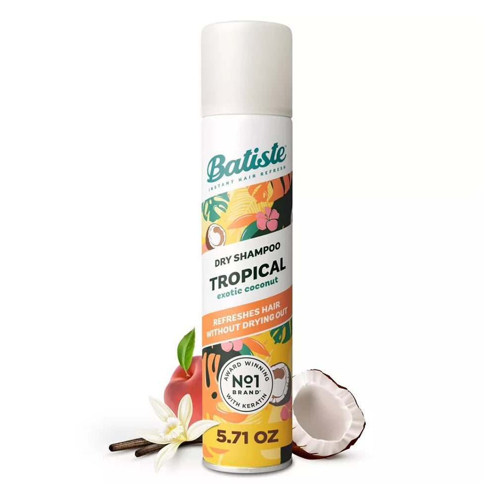 Batiste Refreshes Hair Tropical Exotic Coconut Dry Shampoo 5.71Oz (162g)