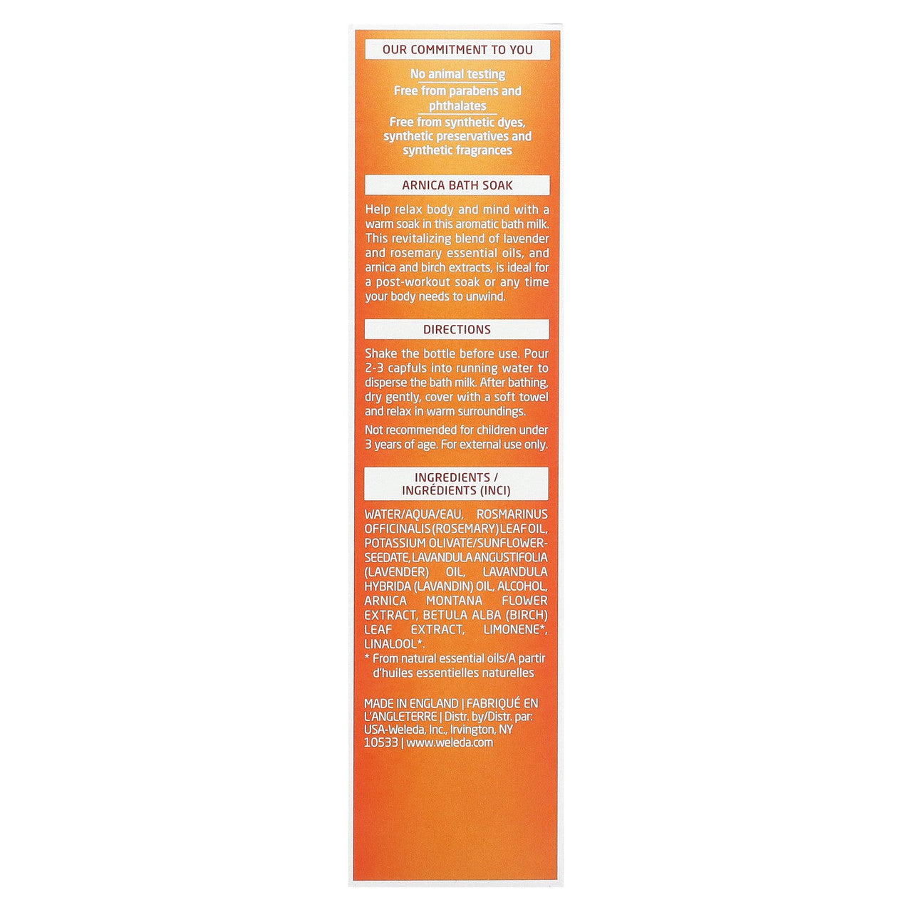 Weleda Arnica Muscle Soak, 6.8 Oz