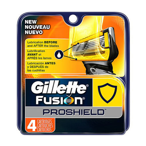 Gillette Fusion Pro-shield Razor Cartridges For Smooth Shave, 4 ea