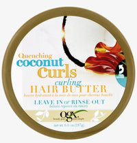 Ogx Quenching Coconut Curls Curling  Leave in Hair Butter For Hair Motorization, 6.6 Oz