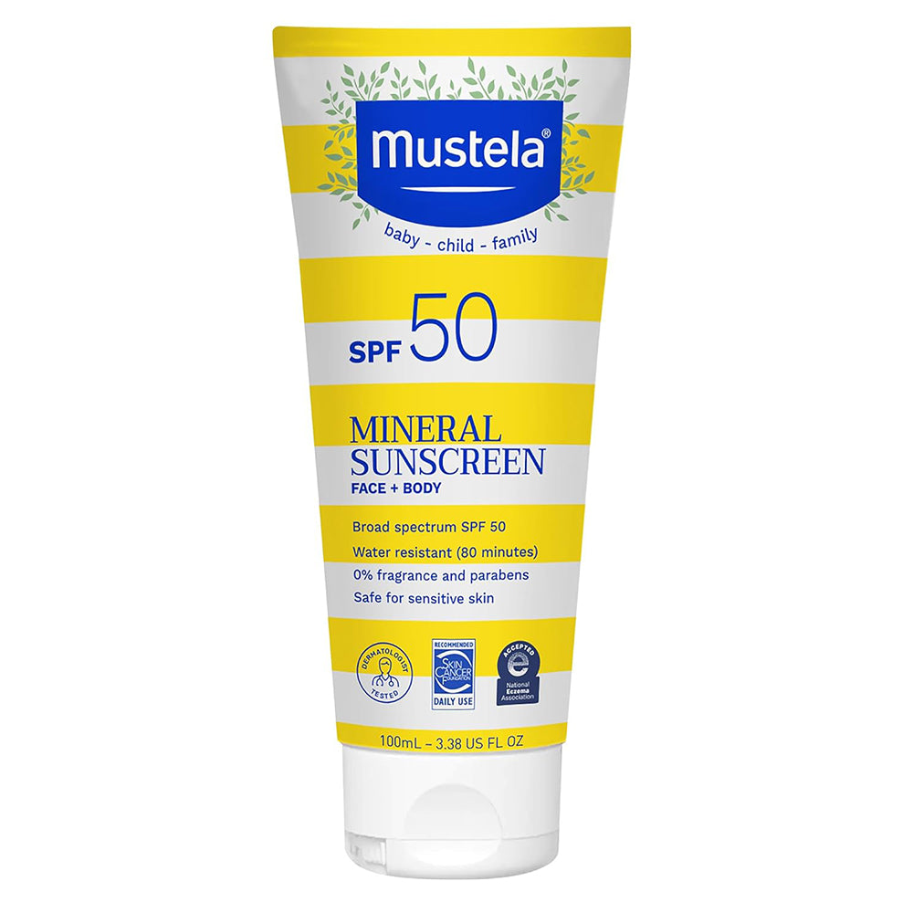 Mustela Very High Protection SPF 50 Baby Sun Lotion, 3.38 Oz