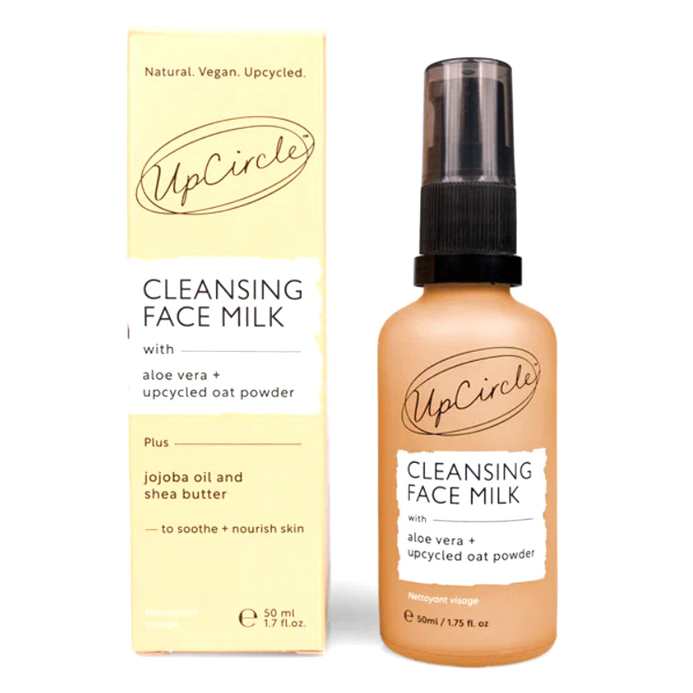 UpCircle Cleansing Face Milk with Aloe and Oat Powder for Moisture and Skin Soothing 1.7Oz (50ml)