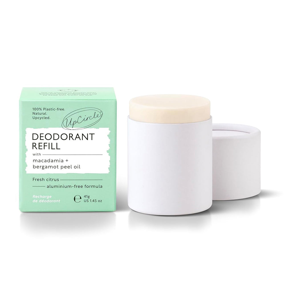 UpCircle Refill Deodorant with Macadamia and Bergamot for Natural Odor Protection 1.45Oz (41g)
