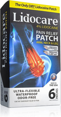 Lidocare Arm, Neck and Leg Pain Relief Patch, 6 Ea