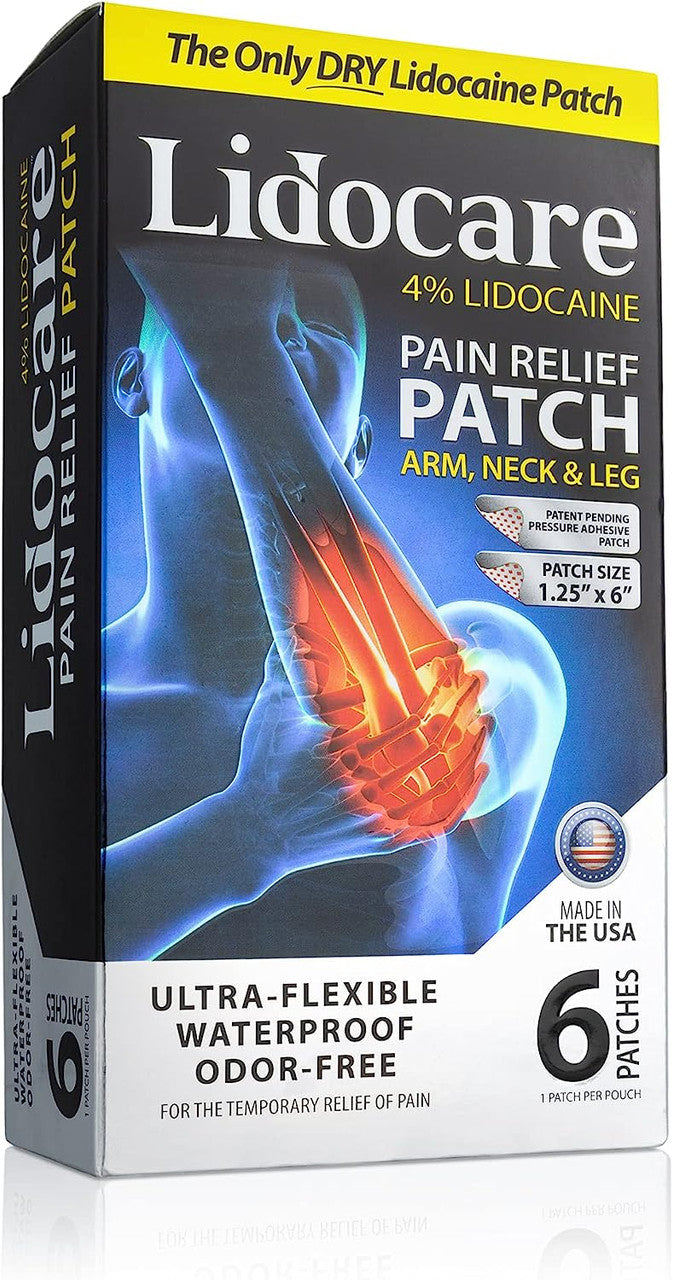 Lidocare Arm, Neck and Leg Pain Relief Patch, 6 Ea