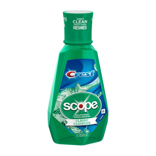 Crest Clean Scope Mouthwash Rince Bouche, Classic, 33.8 Oz