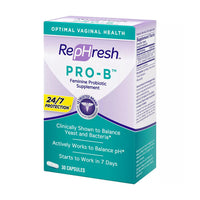 RepHresh Pro-B Probiotic Feminine Supplement Capsules, 30 Ea