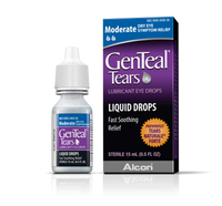 Genteal Tears Lubricant Liquid Eye Drops Moderate, Twin Pack, 0.5 Oz