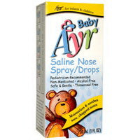 Ayr Baby Saline Children Nose Spray And Drops, Alcohol Free - 30 Ml