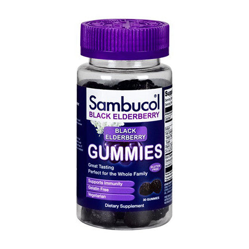 Sambucol Black Elderberry Vegetarian Gummies, 30 ea