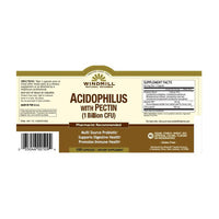 Windmill Natural Vitamins Acidophilus Probiotic With Pectin Capsules, 100 Ea