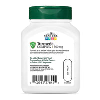 21st Century Turmeric Complex 500 MG Vegetarian Capsules, 60 Ea