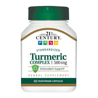 21st Century Turmeric Complex 500 MG Vegetarian Capsules, 60 Ea