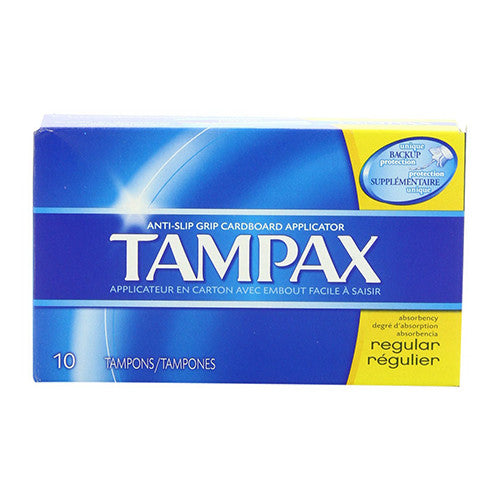 Tampax Tampons With Flushable Applicator, Regular Absorbancy - 10 Each