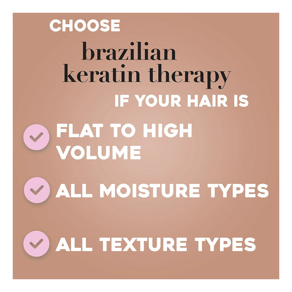Organix Ever Straight Defrizzant Brazilian Keratin Therapy Shampoo - 13 Oz