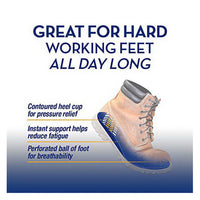 Arm & Hammer Memory Foam Work Insoles Men Size 8-13, 1 pair