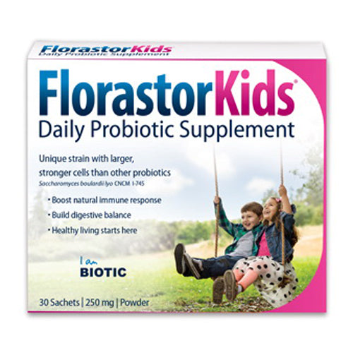Florastor Kids Probiotic Supplement Sticks for Digestive and Immune Health 30Ea