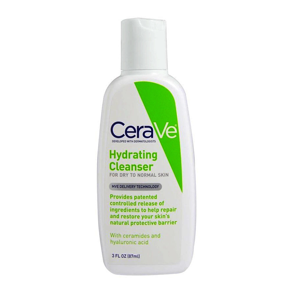 Cerave Hydrating Cleanser Helps Repair and Restore Skin for Normal to Dry Skin 3Oz (87ml)
