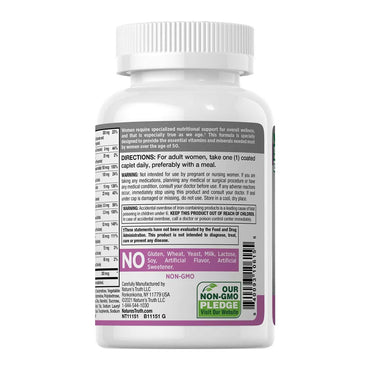 Natures Truth Adult Womens Multivitamin, Senior 50 Plus Caplets, 100 Ea