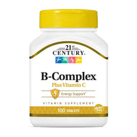 21st Century Natural B Complex with Vitamin C Caplets, 100 Ea