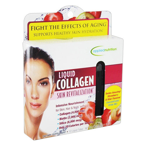 Applied Nutrition Liquid Collagen Skin Revitalization, Strawberry and Kiwi Flavored, 10ml