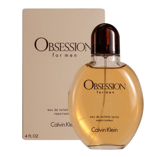 Calvin Klein Obsession Eau De Toilette Spray for Men Warm Spicy Oriental Fragrance 4Oz (118ml)
