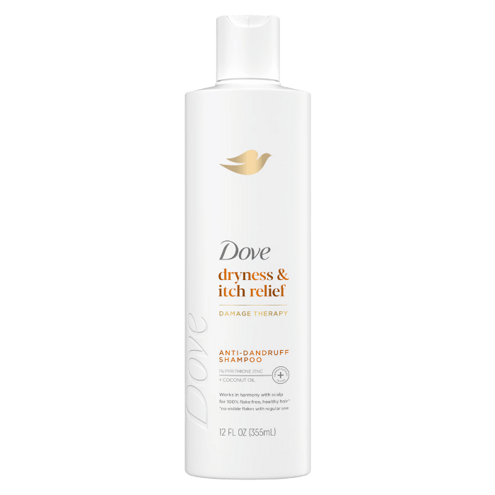 Dove Beauty DermaCare Anti Dandruff Shampoo for Scalp Dryness and Itch Relief, 12 Oz