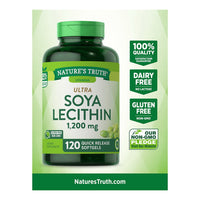 Natures Truth Ultra Soya Lecithin Softgels 1200 mg, 120 Ea