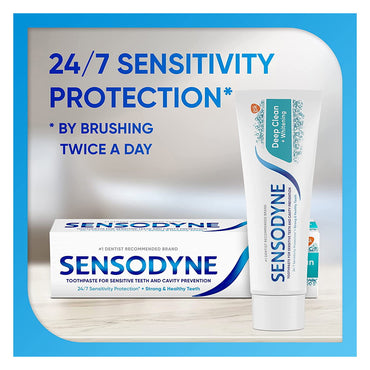 Sensodyne Deep Clean Whitening Sensitive Toothpaste, 4 Oz