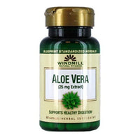 Windmill Natural Vitamins Aloe Vera 25 mg Herbal Supplement, 60 Ea