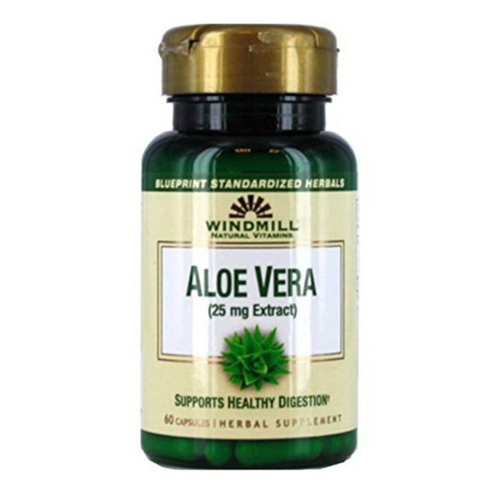 Windmill Natural Vitamins Aloe Vera 25 mg Herbal Supplement, 60 Ea