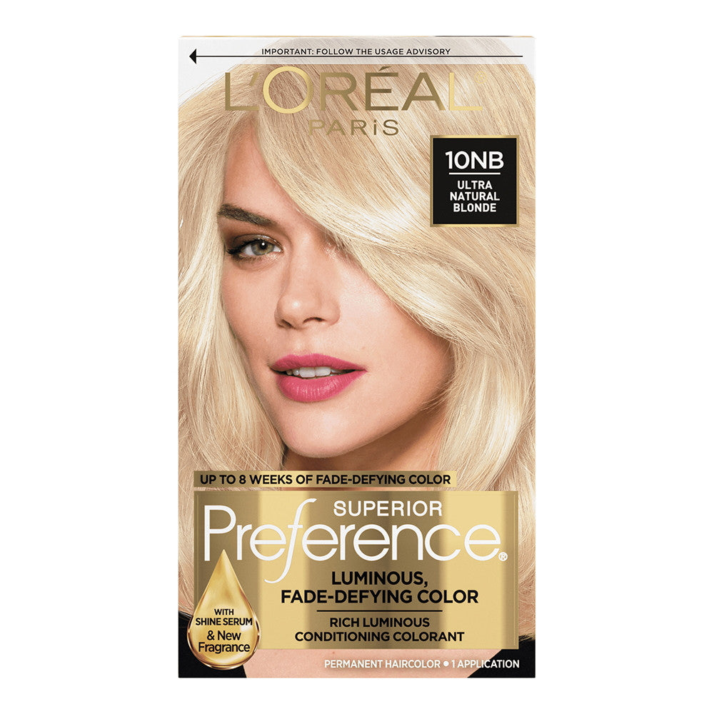 Loreal Superior Preference Hair Color, 10Nb Ultimate Natural Blonde, 1 Ea