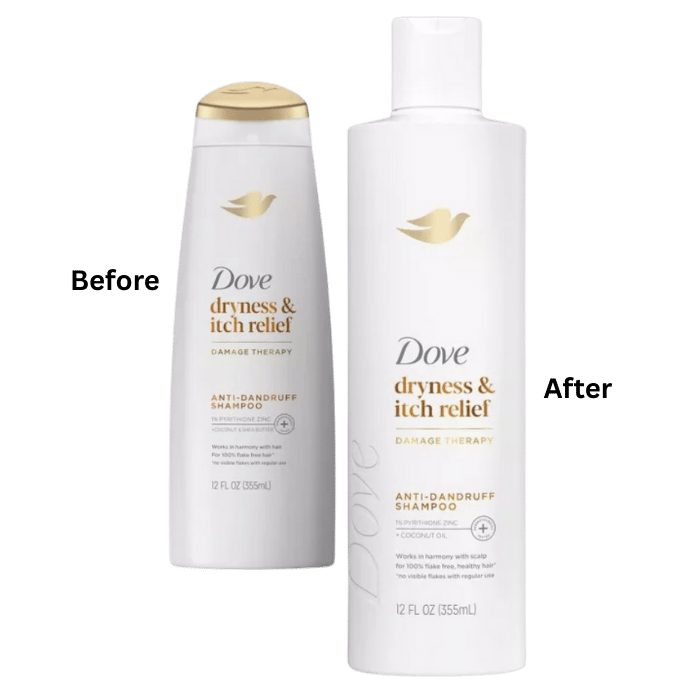 Dove Beauty DermaCare Anti Dandruff Shampoo for Scalp Dryness and Itch Relief, 12 Oz