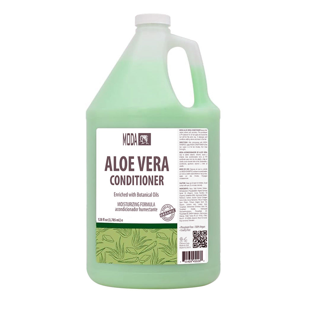 Moda Aloe Vera Conditioner Enriched with Botanical Oils Moisturizing Formula 128Oz (3785ml)