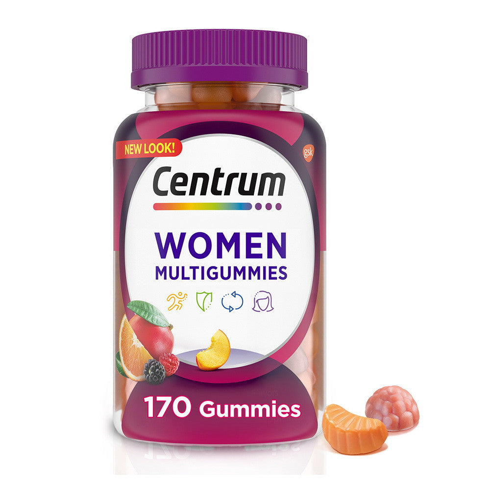 Centrum Women's Multivitamin and Multimineral Gummies, Assorted Fruit, 170 Ea