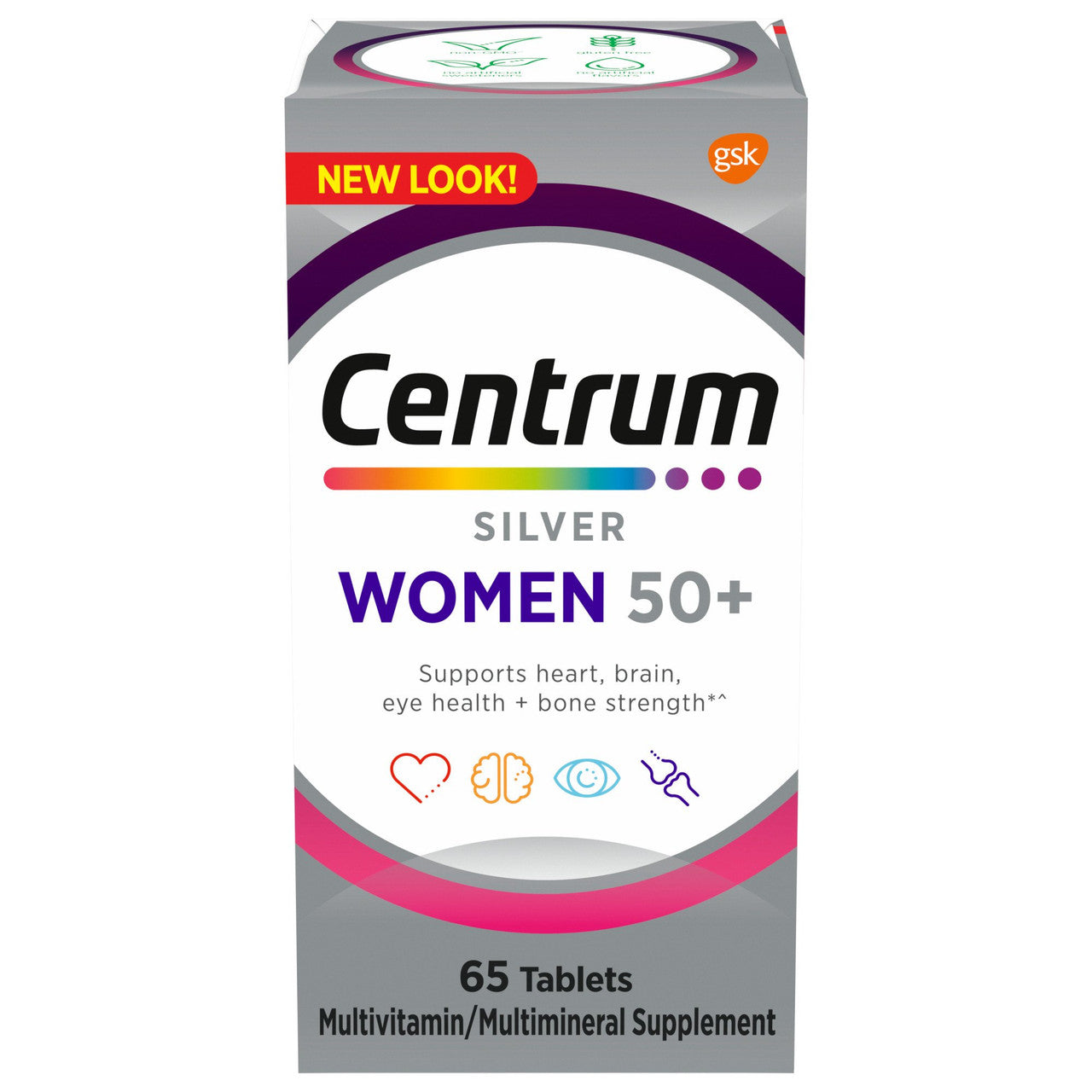 Centrum Silver Multivitamin for Women 50 Plus Supplement Tablets, 65 Ea