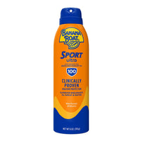 Banana Boat Ultra Sport Clear Sunscreen Spray SPF 100, 6 Oz