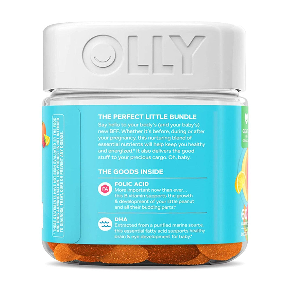 Olly The Essential Prenatal Multivitamin Gummies, Sweet Citrus, 60 Ea